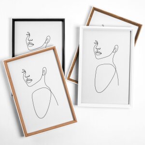 Dřevěný rám Walther Silhouette 30x40 cm přírodní