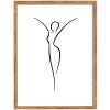 Dřevěný rám Walther Silhouette 30x40 cm přírodní