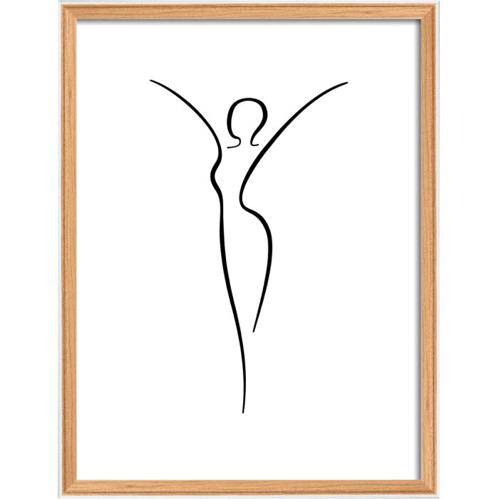 Dřevěný rám Walther Silhouette 30x40 cm buk