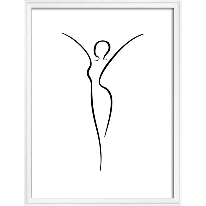 Dřevěný rám Walther Silhouette 30x40 cm bílý