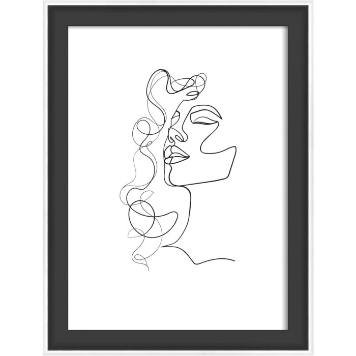 Dřevěný rám Walther Silhouette 13x18 cm černý