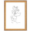 Walther dřevěný rám Silhouette 13x18 cm přírodní MDF profil čiré sklo stojan
