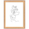 Dřevěný rám Walther Silhouette 13x18 cm bukový čirý MDF stojan formát na šířku