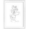 Dřevěný rám Walther Silhouette 13x18 cm bílý