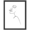 Dřevěný rám Walther Silhouette 15x20 cm černý