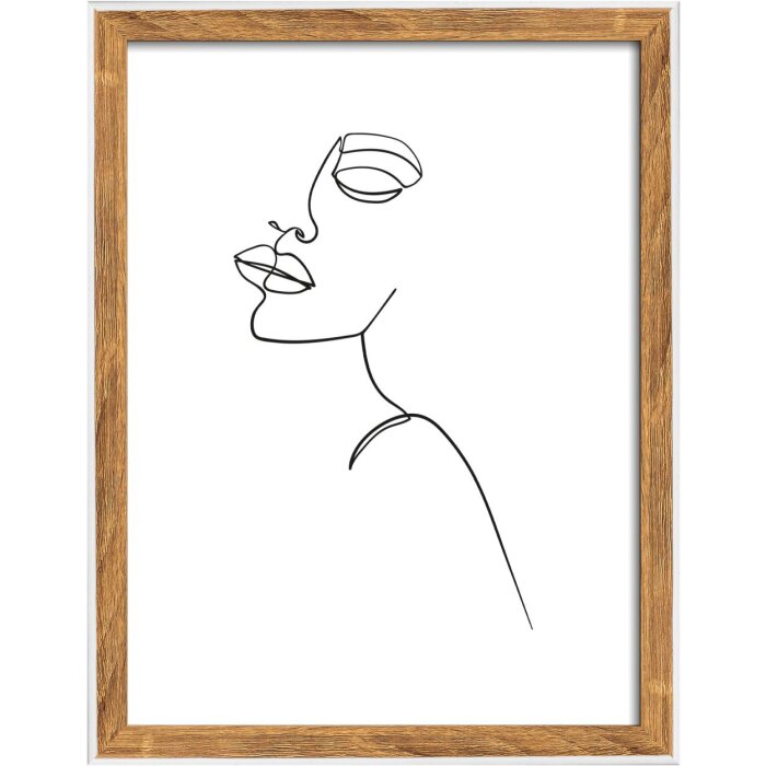 Dřevěný rám Walther Silhouette 15x20 cm přírodní