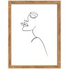 Dřevěný rám Walther Silhouette 15x20 cm přírodní