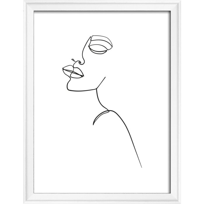 Dřevěný rám Walther Silhouette 15x20 cm bílý