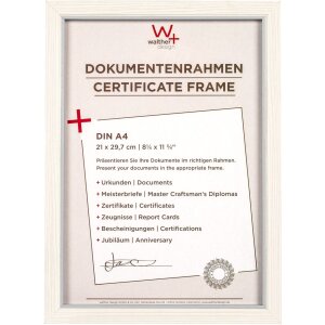 Rámeček na obraz Walther Hygge MDF se stříbrným vnitřním okrajem čiré sklo různé barvy barvy