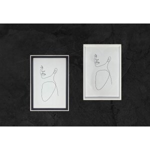 Walther dřevěný rám Silueta MDF dřevo 10x15 cm až 30x40 cm čiré sklo sklo