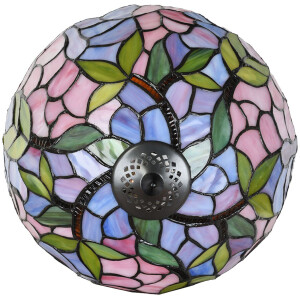 LumiLamp 5LL-6308 Tiffany stolní lampa růžová Ø 30x50 cm E27-max 1x60W