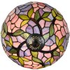 LumiLamp 5LL-6308 Tiffany stolní lampa růžová Ø 30x50 cm E27-max 1x60W