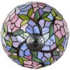 LumiLamp 5LL-6308 Tiffany stolní lampa růžová Ø 30x50 cm E27-max 1x60W