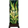 LumiLamp 5LL-6310 Tiffany stolní lampa zelená 18x18x45 cm E27-max 1x60W