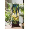 LumiLamp 5LL-6310 Tiffany stolní lampa zelená 18x18x45 cm E27-max 1x60W
