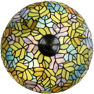 LumiLamp 5LL-6312 Tiffany stolní lampa zelená Ø 40x60 cm E27-max 2x60W