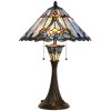 LumiLamp 5LL-6313 Tiffany stolní lampa modrá Ø 40x61 cm E27-max 2x60W