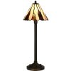 LumiLamp 5LL-6316 Tiffany stolní lampa Béžová Ø 20x60 cm E14-max 1x40W