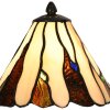 LumiLamp 5LL-6316 Tiffany stolní lampa Béžová Ø 20x60 cm E14-max 1x40W