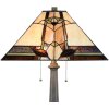 LumiLamp 5LL-6320 Tiffany stolní lampa Béžová 45x45x80 cm E27-max 2x60W