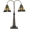 LumiLamp 5LL-6322 Tiffany stolní lampa béžová 48x66 cm E27-max 2x40W