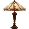 LumiLamp 5LL-6325 Tiffany stolní lampa béžová 50x50x75 cm E27-max 2x60W