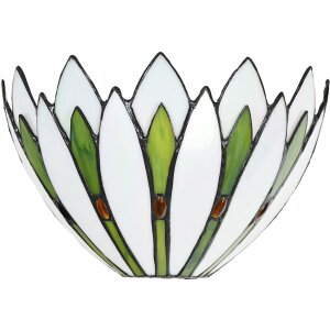 LumiLamp 5LL-6329 Nástěnné svítidlo Tiffany White 30x15x18 cm E14-max 1x40W