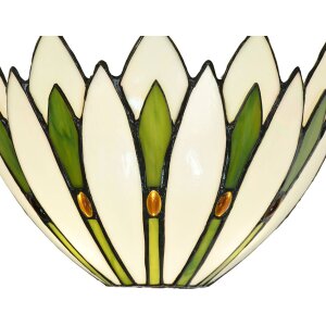 LumiLamp 5LL-6329 Nástěnné svítidlo Tiffany White 30x15x18 cm E14-max 1x40W