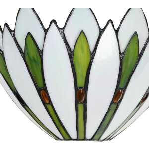 LumiLamp 5LL-6329 Nástěnné svítidlo Tiffany White 30x15x18 cm E14-max 1x40W