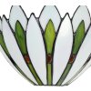 LumiLamp 5LL-6329 Nástěnné svítidlo Tiffany White 30x15x18 cm E14-max 1x40W
