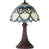 LumiLamp 5LL-6334 Tiffany stolní lampa Béžová Ø 25x42 cm E14-max 1x40W