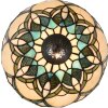 LumiLamp 5LL-6334 Tiffany stolní lampa Béžová Ø 25x42 cm E14-max 1x40W