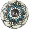 LumiLamp 5LL-6334 Tiffany stolní lampa Béžová Ø 25x42 cm E14-max 1x40W