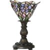 LumiLamp 5LL-6336 Tiffany stolní lampa růžová Ø 20x30 cm E14 max 1x25W