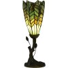 LumiLamp 5LL-6337 Tiffany stolní lampa zelená Ø 15x42 cm E14 max 25W