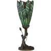 LumiLamp 5LL-6337 Tiffany stolní lampa zelená Ø 15x42 cm E14 max 25W