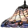 LumiLamp 5LL-6338 Tiffany stolní lampa modrá Ø 40x60 cm E27-max 2x60W
