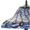 LumiLamp 5LL-6338 Tiffany stolní lampa modrá Ø 40x60 cm E27-max 2x60W