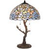 LumiLamp 5LL-6344 Tiffany stolní lampa modrá Ø 40x60 cm E27-max 2x60W