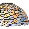 LumiLamp 5LL-6344 Tiffany stolní lampa modrá Ø 40x60 cm E27-max 2x60W