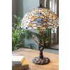 LumiLamp 5LL-6344 Tiffany stolní lampa modrá Ø 40x60 cm E27-max 2x60W