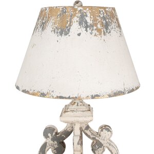 Clayre & Eef 5LMC0032 Stolní lampa béžová šedá Ø 40x79 cm E27-max 1x60W