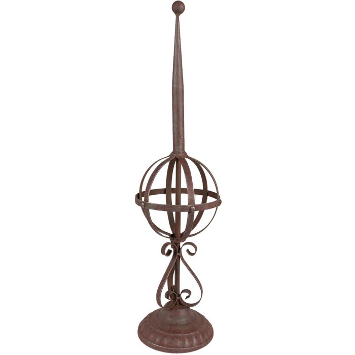 Clayre & Eef 5Y1038 Zahradní dekorace červená, hnědá Ø 16x61 cm