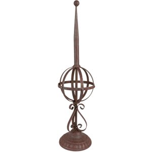Clayre & Eef 5Y1038 Zahradní dekorace červená, hnědá Ø 16x61 cm