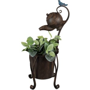 Clayre & Eef 5Y1160 Držák na rostliny hnědý 24x22x62 cm