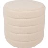 Clayre & Eef 65170 Stolička sada 2 ks béžová Ø 50x45 - Ø 40x40 cm