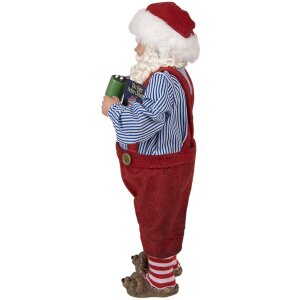 Clayre & Eef 65234 Vánoční dekorace Father Christmas Red 16x8x28 cm