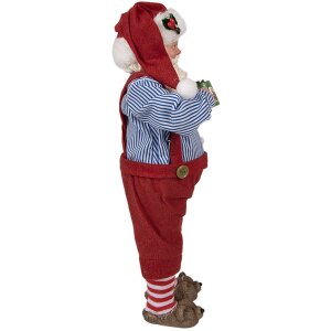 Clayre & Eef 65234 Vánoční dekorace Father Christmas Red 16x8x28 cm