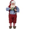 Clayre & Eef 65234 Vánoční dekorace Father Christmas Red 16x8x28 cm
