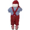 Clayre & Eef 65234 Vánoční dekorace Father Christmas Red 16x8x28 cm